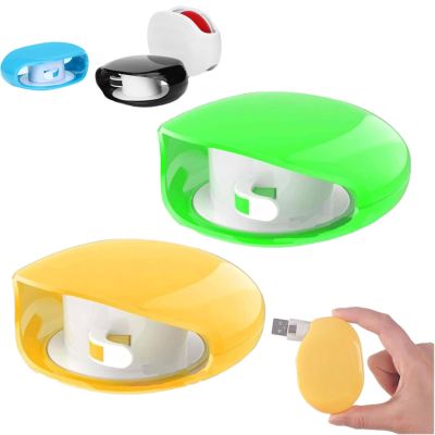 Automatic Cord Reel, Retractable Extension Travel Cord Organizer, No More Tangled Cords Headphone Holder For Usb Cables, Headset (Green+Yellow)