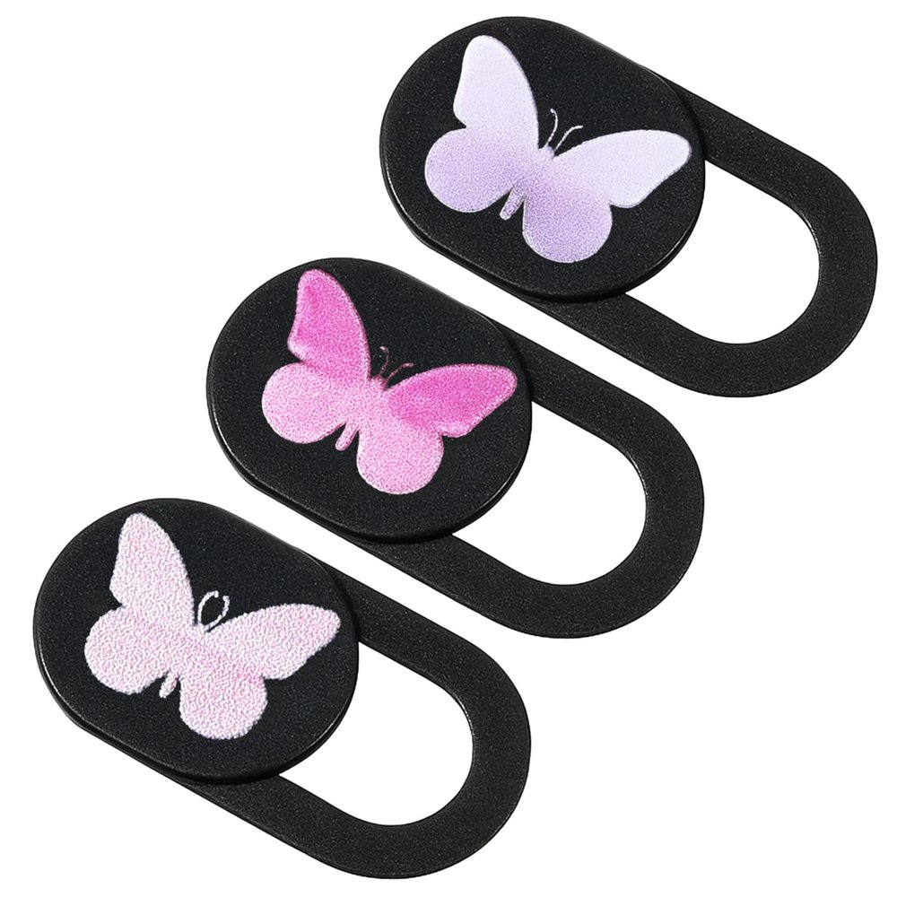 3 Pcs Webcam Cover Slide Butterfly Design Ultra-Thin Laptop Camera Cover Slide Web Cam Privacy Blocker for Desktop Laptop Computer Smartphone Tablet to Protect Your Privacy and Security