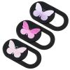 3 Pcs Webcam Cover Slide Butterfly Design Ultra-Thin Laptop Camera Cover Slide Web Cam Privacy Blocker for Desktop Laptop Computer Smartphone Tablet to Protect Your Privacy and Security view 1