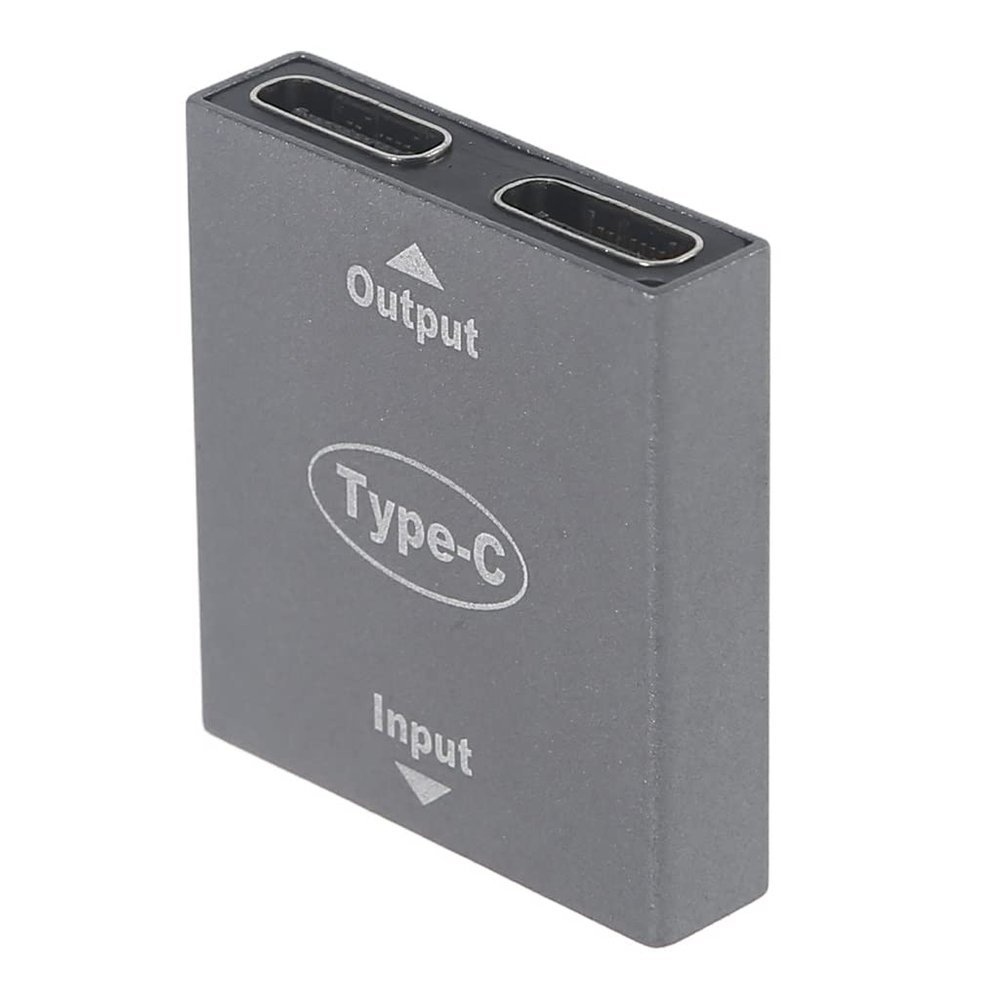 cunueae Type C Female to Female Adapter Dual USB C Port Hub Charger Power Distribution Adapter Splitter