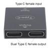cunueae Type C Female to Female Adapter Dual USB C Port Hub Charger Power Distribution Adapter Splitter view 4