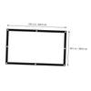 BESPORTBLE Portable Foldable Projector Screen HD Projection Movie Screen for Open-Air Theater Home Theater Classroom Office Conference Presentations view 2