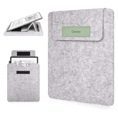 Caweet Protective Sleeve Case for 11 Kindle Scribe Fits Colorsoft 1st Gen & 3rd Gen 2025 Release, Premium PU Leather with Foldable Stand, Green