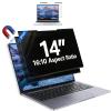2Pack Magnetic 14 Inch Laptop Privacy Screen 16:10 Aspect Ratio, Removable Anti-Blue/Glare Protector Film, Anti Spy Desktop Security Private Filter 14in view 1