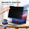 2Pack Magnetic 14 Inch Laptop Privacy Screen 16:10 Aspect Ratio, Removable Anti-Blue/Glare Protector Film, Anti Spy Desktop Security Private Filter 14in view 2