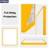 STARGEAR Starlink Mini Case, Starlink Mini Protective Cover Liquid Silicone Case for Starlink Satellite Dish, Accessories for Starlinks Portable Full Cover Shell with Black Sticker, Safety Yellow view 2