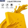 STARGEAR Starlink Mini Case, Starlink Mini Protective Cover Liquid Silicone Case for Starlink Satellite Dish, Accessories for Starlinks Portable Full Cover Shell with Black Sticker, Safety Yellow view 3