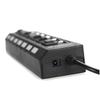 FRCOLOR Port USB Hub with High-Speed Data Transfer Off Switch Protection Ergonomic Design for Laptop PC Desktop Use Black view 1