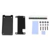 Aluminum Alloy Heatsink Case Passive Cooling Enclosure Pin Header for Zero 2W and Zero Model Black Protective Shell with Thermal Column