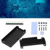 Aluminum Alloy Heatsink Case Passive Cooling Enclosure Pin Header for Zero 2W and Zero Model Black Protective Shell with Thermal Column view 2