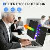 2Pack Magnetic 14 Inch Laptop Privacy Screen 16:9 Aspect Ratio, Removable Anti-Blue/Glare Protector Film, Anti Spy Desktop Security Private Filter 14in view 4