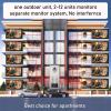 4-Wire Video Doorphone Intercom System,10 Inch Monitor, Night Vision,Live View and Conversation,Unlock by Monitor APP/Swipe Card,Smart Video Doorbell with Camera (for 8 Family) view 2