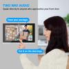 4-Wire Video Doorphone Intercom System,10 Inch Monitor, Night Vision,Live View and Conversation,Unlock by Monitor APP/Swipe Card,Smart Video Doorbell with Camera (for 8 Family) view 3