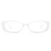 DreamCalf Rectangle Fake Glasses for Women Trendy Y2K Office-Siren Blue Light Glasses with Clear Lenses view 1