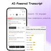 LemoVoz 64GB AI Voice Recorder,Transcription, Mind Map, Magnetic Ultra-Slim, APP Control, AI Dictation Machine Note Taker with 152 Languages Supported for Lectures,Meetings,interviews view 3