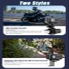 Motorcycle Dash Cam for Yamaha Xmax X MAX 125 250 300 400 XMAX300, USB Powered Motorcycle Camera, 32GB Memory, 140 Wide-Angle Lens Driving Recorder with HD Night Vision, Mirror Base Style view 2
