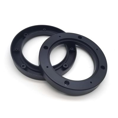 Qurbuns 2 PCS Car Door Speaker Mounting Spacers, 4 Inchs ABS Plastic Speaker Adapter Rings, Car Audio Shockproof Mounting Ring Spacer Adapter, Universal Audio Tool Accessories for Most Cars (4")