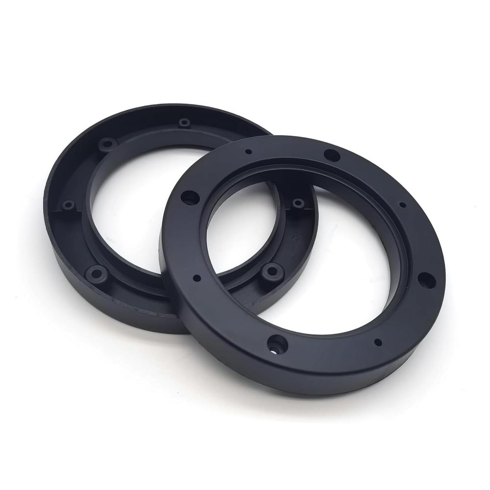 Qurbuns 2 PCS Car Door Speaker Mounting Spacers, 4 Inchs ABS Plastic Speaker Adapter Rings, Car Audio Shockproof Mounting Ring Spacer Adapter, Universal Audio Tool Accessories for Most Cars (4")