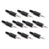 10 x 3.5mm Stereo Plugs Audio Speaker Connectors,Dual-Channel Plastic Headphone Connector Stereo Audio Male Plug Adaptor view 1