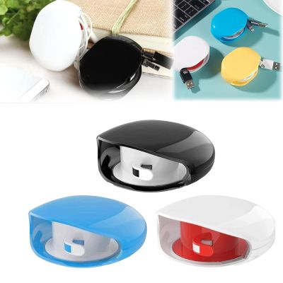 2026 Automatic Cord Reel, Portable Elliptic Reel for Phone Cords, Upgrade Retractable Extension Travel Cord Organizer, for USB, Headphone, Data Cables and More (Mix3-A)