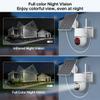 AKAVIG Outdoor Solar Power Wireless WiFi Security Camera System, 8CH 4MP CCTV Home Surveillance NVR Kit with APP Control, Two Way Audio, Color Night Vision, Human Detection view 4