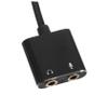 BESPORTBLE High-Fidelity USB to Audio Jack Adapter External Sound Card Converter with Headphone Mic Splitter for PC Tablets Smartphones Play Compatibility view 3