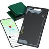 CooAoo Wallet Tracker Card Android, IP68 Waterproof Smart Card Luggage Tracker Compatible with Google Find Hub (Android Only), Rechargeable Item Locator Finder, Slim Tracking Card for Wallet, Black view 1