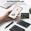 CooAoo Wallet Tracker Card Android, IP68 Waterproof Smart Card Luggage Tracker Compatible with Google Find Hub (Android Only), Rechargeable Item Locator Finder, Slim Tracking Card for Wallet, Black view 2