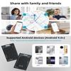 CooAoo Wallet Tracker Card Android, IP68 Waterproof Smart Card Luggage Tracker Compatible with Google Find Hub (Android Only), Rechargeable Item Locator Finder, Slim Tracking Card for Wallet, Black view 4
