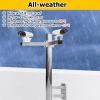 Outside Security Camera Bracket Wall-mount Pole, All-weather Surveillance Cameras Holder Pole Weatherproof & Rustproof, Tall CCTV Pole Mount Bracket(ligjt grey,3.9 ft(1 1/5 m)) view 4