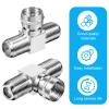 2PCS 2 in 1 Out Coaxial Cble Splitter, F Type RG6 Male to Dual F Female Coax Splitter, 3-Way Coaxial Cable Connector for Video Cables, TV Antenna SatelliteTuner, TV, Satellite, Antenna and Cable Box view 3