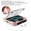 Zopsc Portable CD Player with Bluetooth 5.3, Rechargeable Music Player with USB AUX Input, Compact and Lightweight, 12H Playback, for Home Car Travel Use view 4