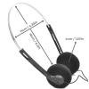 2 Pcs Retro Over-Ear Headphone,Vintage Feelings Underwire Headphones,Retro Lightweight Earphones,Hi-Fi Stereo Earphone Headset,Headphone,for Most Mobile Phones Playback Pevices Headphones (Black) view 3