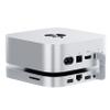 Beelink EX Mate Mini A Thunderbolt 5 Dock for Mac mini M4, Dual M.2 PCIe Slots Up to 16TB Storage, 80Gbps Data Transfer, 2.5G Ethernet, Silver view 1