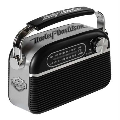 Harley-Davidson Retro Portable AM/FM Radio w/Bluetooth Speaker Capabilities