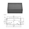 Aluminum Enclosure, DIY Project Box, Sandblast Enclosure Electronic Protection Case, Electronic Junction Case view 2