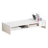 Computer Monitor Stand - Monitor Stand For Desk, Desktop Computer Elevated Stands, 2-Tier Ergonomic Shelf, 4.3 Inch Height Monitors Riser With Storage Organizer For Home Laptop PC TV Work Table view 1
