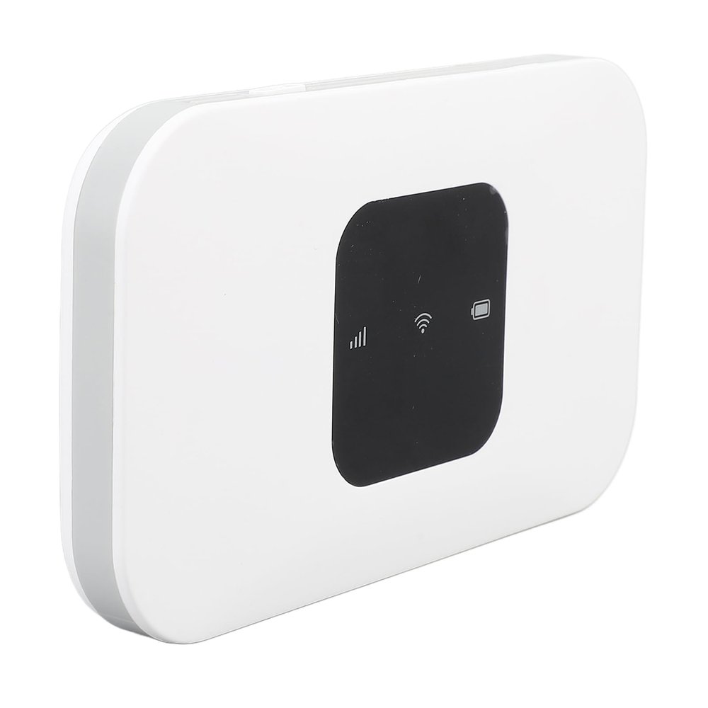 AUNMAS 4G LTE Portable WiFi Router Supports 10 Users 150Mbps Download Micro SIM Slot for 7 8 10, Ideal for Business Travelers, Lightweight White Design