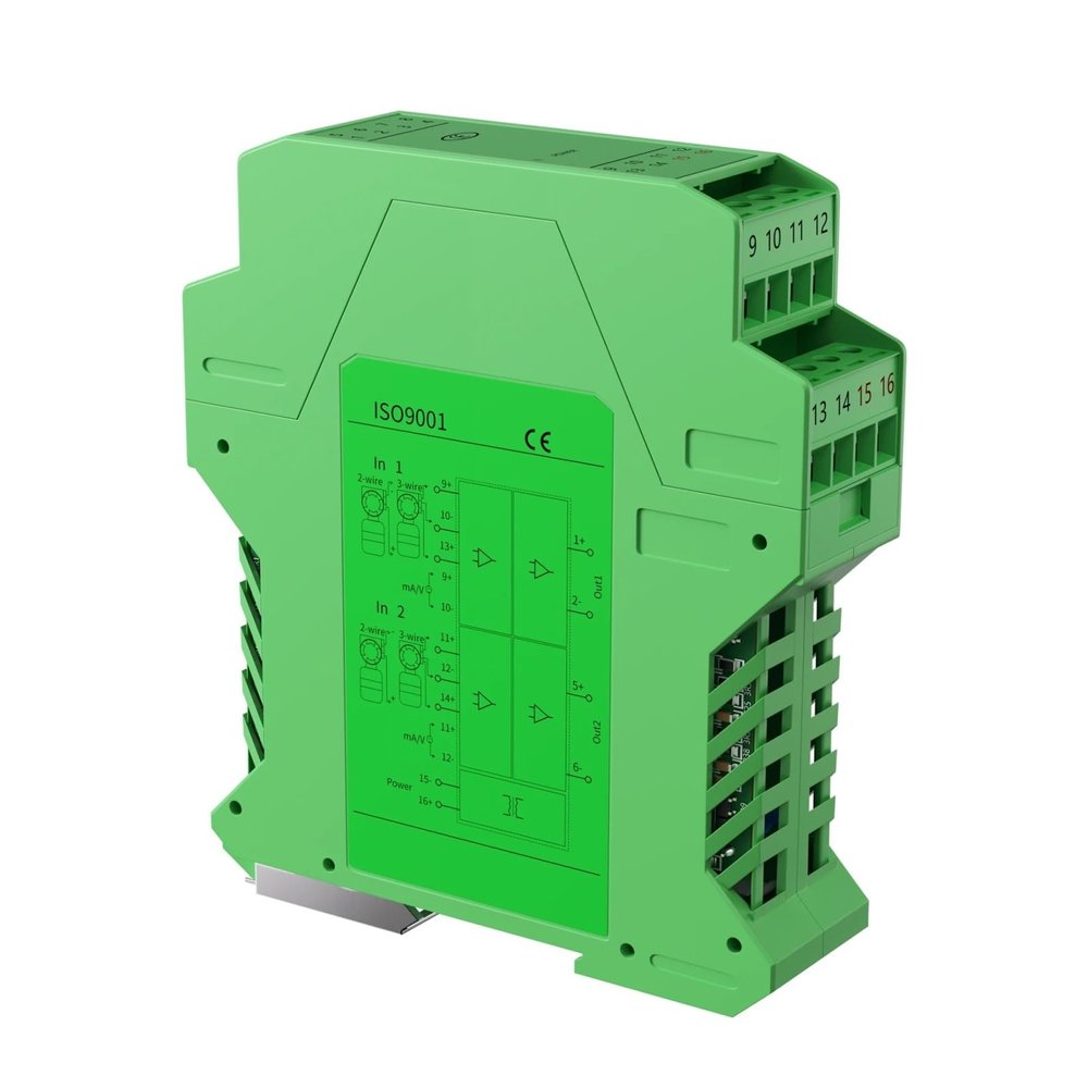 4-20mA 0-10V Analog Signal Isolator 0-10mA 0-20mA DC 0-5V 1 in Out(Input 0-10mA,Output 0-10mA)