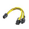 ACGTUY EPS CPU 8Pin to 8(6 2) Pin PCIE PCI Adapter Power Cable Graphics Card Motherboard PCI-E GPU Splitter Cable(for GPU) view 3