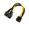 ACGTUY EPS CPU 8Pin to 8(6 2) Pin PCIE PCI Adapter Power Cable Graphics Card Motherboard PCI-E GPU Splitter Cable(for GPU) view 4