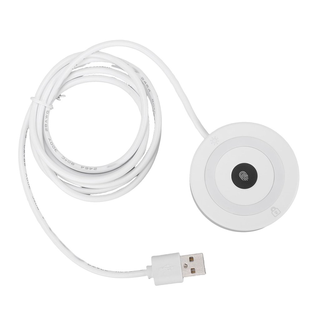 Gugxiom Hello USB Fingerprint Reader for Win 10 11, 0.5s 360 Touch, PC Laptop Secure Login, Stores 10 Prints, Portable Scanner with 1.5m Cable