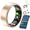 BKWAT Smart Health Ring for Men Women, Fitness Tracker Ring with Heart Rate Blood Pressure SpO2 Sleep Monitoring, 100+ Sports, Slim Stainless Steel IP68, No Subscription, iOS Android (Rose Gold, 12) view 1