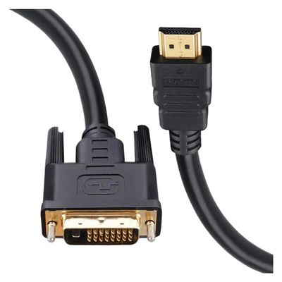ACGTUY HDMI to DVI Cable Male 24+1 DVI-D Male Adapter Gold Plated 1080P for HDTV HD Computer Projector 0.3/0.5/1/1.5/3/5m(1.5M)