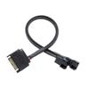 ACGTUY S-A1T-A Cooler Fan Adapter Cable15 Pin S-A1T-A to 4 x 3 pin / 4 pin Fan Splitter Cable,15 Pin Male S-A1T-A to 3 Pin or 4 Pin Computer(SATA to 2 x 4pin) view 1