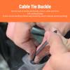 Denash 100 Pcs Nylon Universal Cable Tie Buckle,Grip Auto Zip Tie Buckles,Nylon Self Locking Zip Tie Holder for Home Construction Electronics Automotive view 2