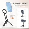 Zunate Magnetic Pocket Phone Tripod for 16 15 14 13 12 Series, Foldable Magnet Mount Cell Phone Stand, Adjustable Smartphone Tripod Cell Magnet Quick Mount for Travel Gym Vlogging (Black) view 2