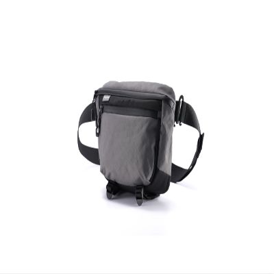 Fe Carrying Pouch for Khronos Ecosystem | Waterproof 5L Camera Accessory Bag | Multi-Mount Waist & Chest Design | Durable Travel Pouch for Filmmakers | Secure Storage with SBS Zippers  Gray