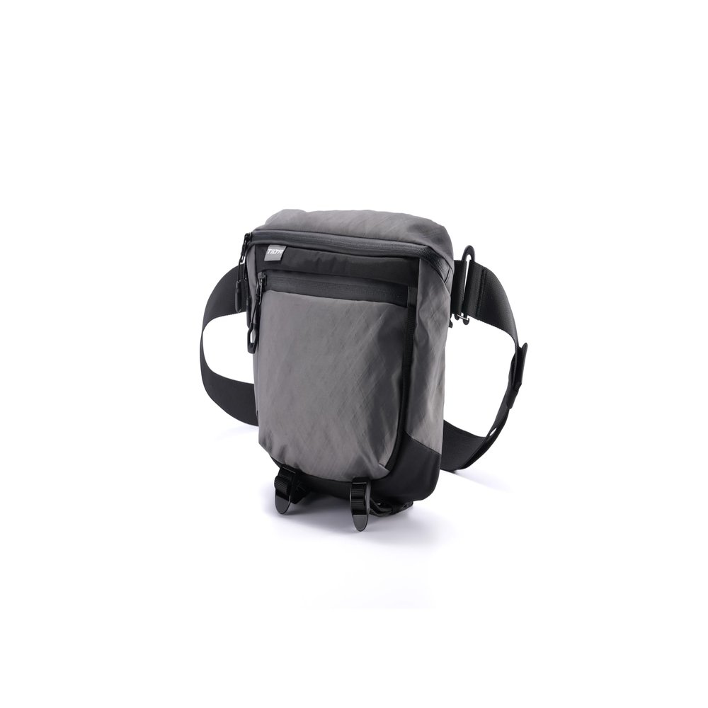 Fe Carrying Pouch for Khronos Ecosystem | Waterproof 5L Camera Accessory Bag | Multi-Mount Waist & Chest Design | Durable Travel Pouch for Filmmakers | Secure Storage with SBS Zippers  Gray