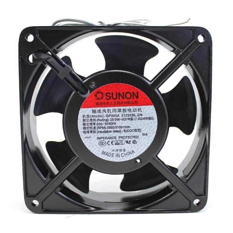 120x120x38mm, AC220-240V, 0.14A, 2-Wire, 6-Month Warranty DBCParts Replacement Fan for DP200A - Shrandi